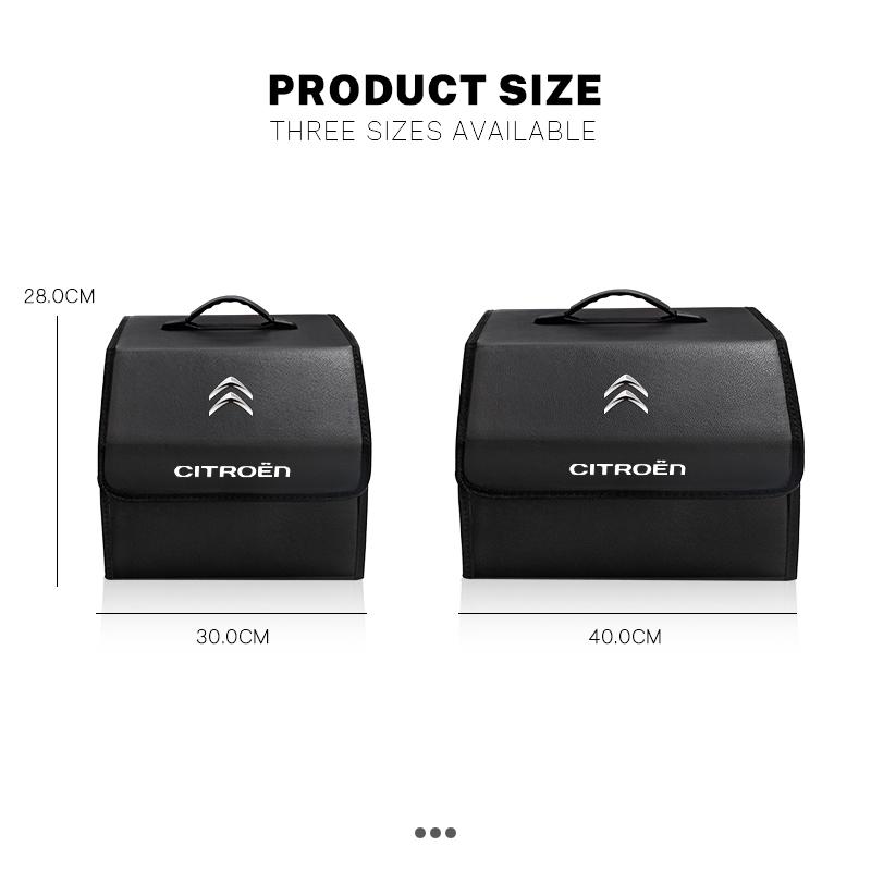 Car Trunk Organizer Large Capacity Waterproof Storage Box For Citroen C4 C3 C5 C5X e-C4 X e-C3 C-Elysee Berlingo C1 C6 Keychain ald256