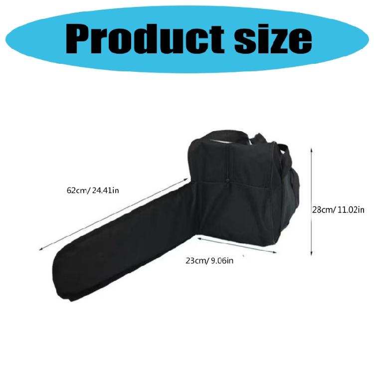 Industrial Chainsaw Storage Bag Reinforced Oxford Fabric Construction with Organized Tool Compartments Pouch Holder