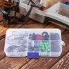 170pcs Fishing Tools Accessories Kit Set Including Box Hooks Swivels Sinkers Outdoor Fishing Accessories Set Gift for Men
