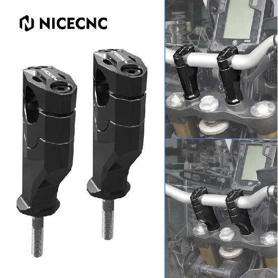 20mm Rise Motorcycle Pullback Handlebar Risers for Yamaha Tenere 700/Rally Edition XTZ700 2019 2020 2021 2022 2023 2024