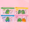 Clear Mesh Pencil Case with Zipper Large Capacity Transparent Stationery Bag for Students Exam Compliant Portable Multi-Purpose Makeup Travel
