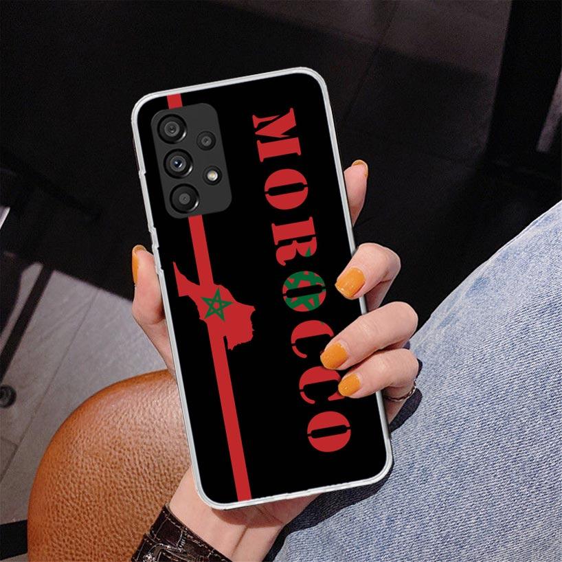 Morocco Flag Phnoe Case for Samsung Galaxy A17 A37 A57 A16 A26 A36 A56 A15 A14 A13 A55 A54 A53 A35 A34 A33 A25 A24 A23 A52 Galax