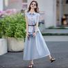 Women's Summer 2026 Stylish Sleeveless Shirt & Skirt Set - Elegant and Beautiful