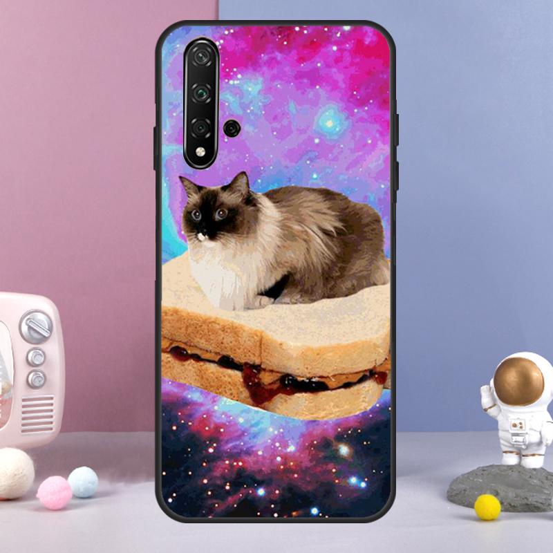Cat In Space For Huawei Nova 12i 12s 11i 8i 7i 9 10 SE Y60 Y61 Y70 Y72 Y73 Y90 Y91 P20 P30 P40 Lite Case