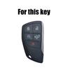 5 Button Flip Remote Car Key Case Cover Shell Holder Protector Silicone For Chevrolet Silverado GMC Sierra Buick 2022 2023 2024