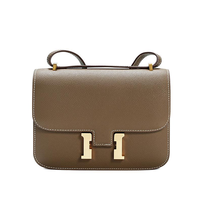 

Palm pattern cowhide underarm small square bag, leather versatile shoulder messenger bag