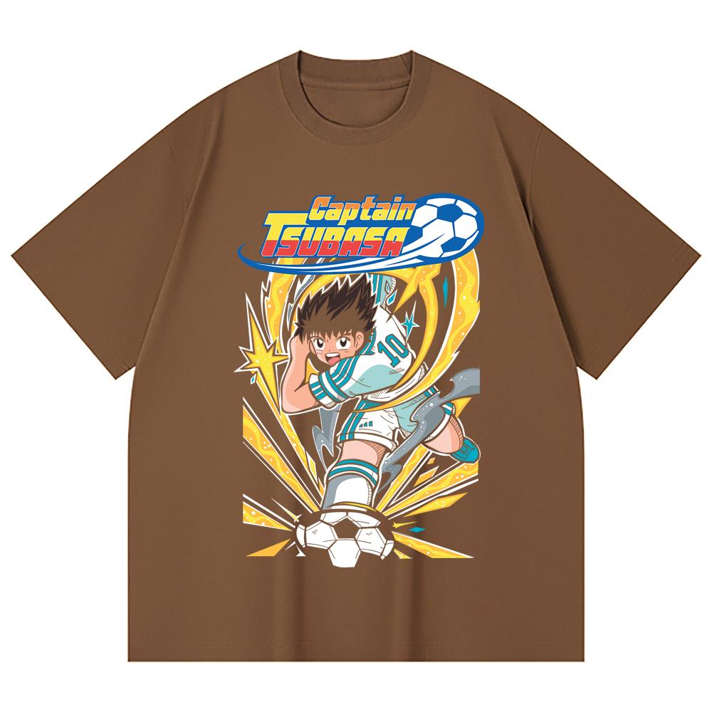 230 Gsm 100% Cotton Captain Tsubasa V1 Print Unisex Heavy Cotton T Shirt