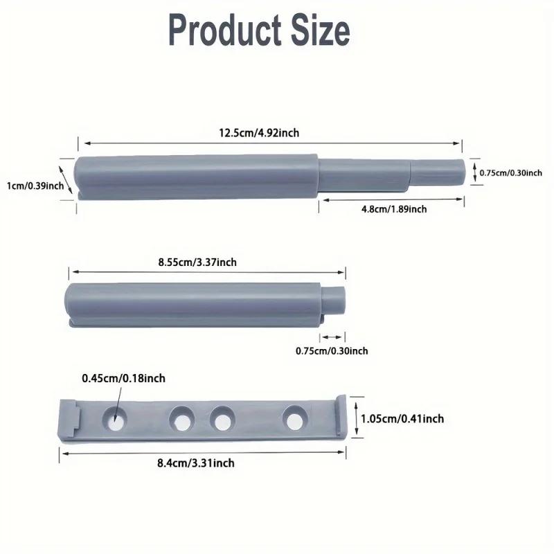 5/10PCS Damper Buffers Kitchen Cabinet Catches Door Stop Drawer Soft Quiet Close with Invisible Handle Home Furniture Hardware