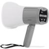 Hibikurasu Rechargeable with Electronic Gray Megaphone, 30W, Recording/Playback Function, Siren, Compact, (Rechargeable)