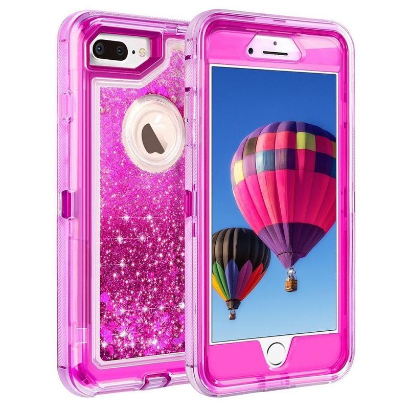 Shell Shockproof Defender Quicksand Glitter Liquid Case For Iphone 678px