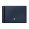 Meisterstück Short Leather Wallet Men Wallet Ocean-Blue 114548