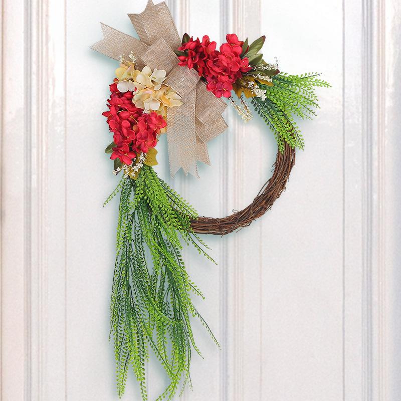 Pastoral Ornaments Garden Farmhouse Door Pendant Home Wall Hanging Wreath Door Hanging