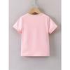 Tailles européennes Impression graphique Papillon T-shirts Créatifs Doux & Élastique Confortable Col rond Manches courtes T-shirt Hauts d'été pour filles