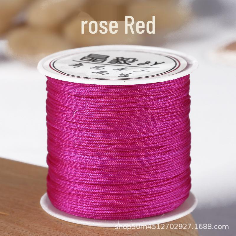 Taiwan Jade Line No. 72: 50m Hand-Woven DIY Rope for Jewelry and Beading