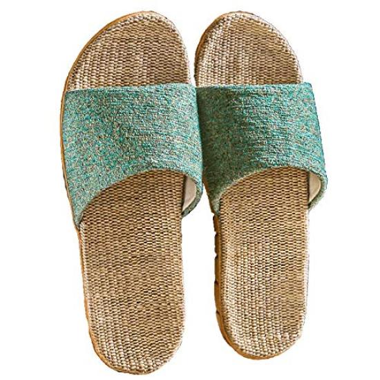 

VILAU Room Linen Indoor Sizes Shoes, Slippers, Spring/Summer Sandals, Lightweight, Green, 39-40 зелёный