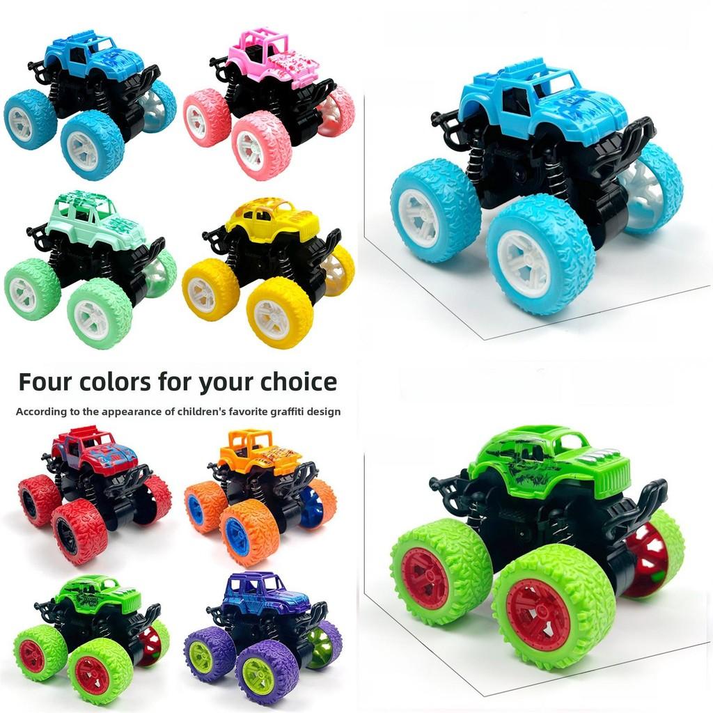Inertia Off-road Model Car Toy For Kids Durable Plastic Construction 9x8.5x7.5cm