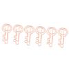 100Pcs Paper Clip Metal  Gold Color Urheen Design Paperclip for Office School