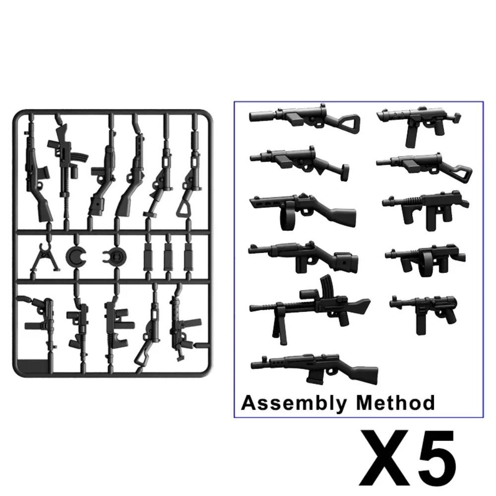 Vojenský MOC Stavebnice zbraní Těžký kulomet Gatling M19 NSV Figurky Dělostřelectvo Odminovací Pistole Kulka Hračka Dárek K013