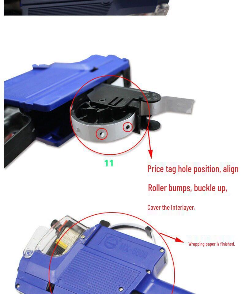 Hongsheng MX-6600 Double Row 10-Digit Price Labeler with Free Shipping