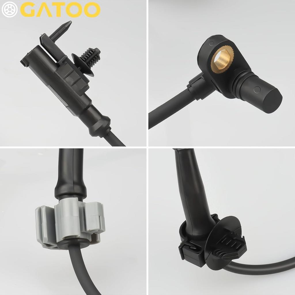 ABS Wheel Speed Sensor Front Left+Right Fit for 2007 2008 2009 2010 2011 2012 2013 Chevy Silverado 1500 Avalanche GMC Sierra 1500, 07-2014 Chevy