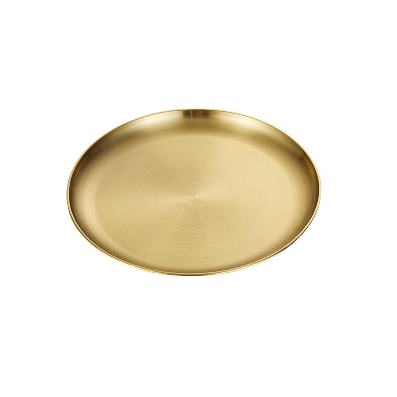 SMVP Koreanischer Stil 304 Edelstahl Runde Servierplatte