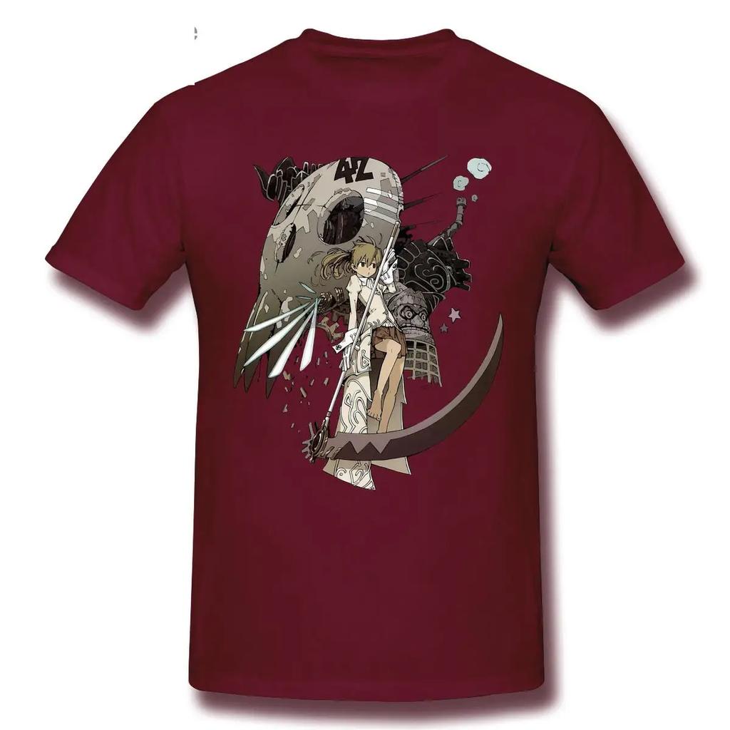 Classic Short Sleeve Casual Unisexs Oneck 100 Cotton Tshirts Fashion Graphic Tshirt Cartoon Anime Soul Eater T Shirt Tee Tops