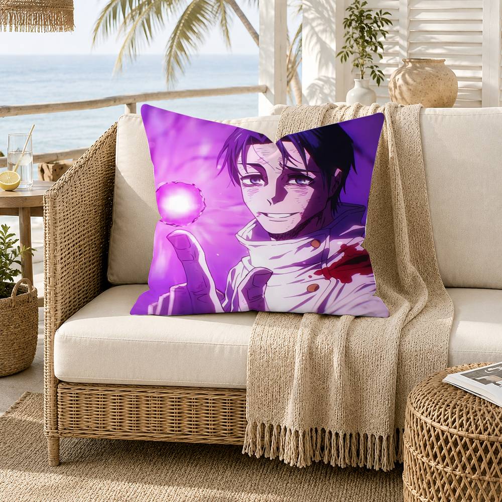 Okkotsu Yuta Jujutsu MManga Pillow Case for Sofa Living Room Home office Decor Protective Cover