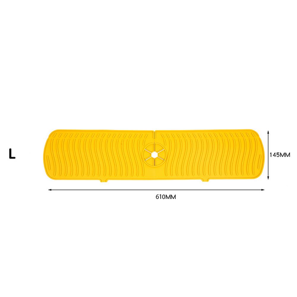 3 Size Kitchen Silicon Faucet Absorbent Mat Sink Anti-Splash Countertop Protect  Bathroom Soap Drainer Box Rack Draining Pad