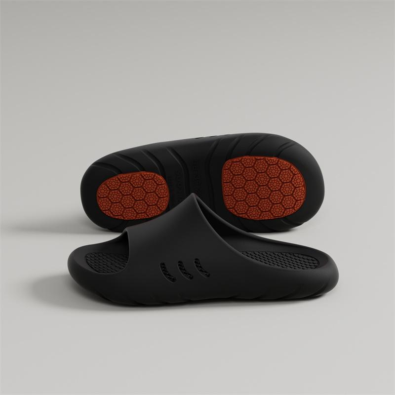 

Мужские летние шлепанцы EVA с противоскользящей подошвой, женские мягкие и уютные пляжные уличные сандалии, парные унисекс домашние тапочки для дома, обувь 36-37 чёрный