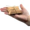 50Pcs Kraft Paper Pillow Gift Box with Jute Rope, Small Candy Boxes for Gift Jewelry Soap Packaging, Mini Foldable Gift Box Wedding Birthday Party