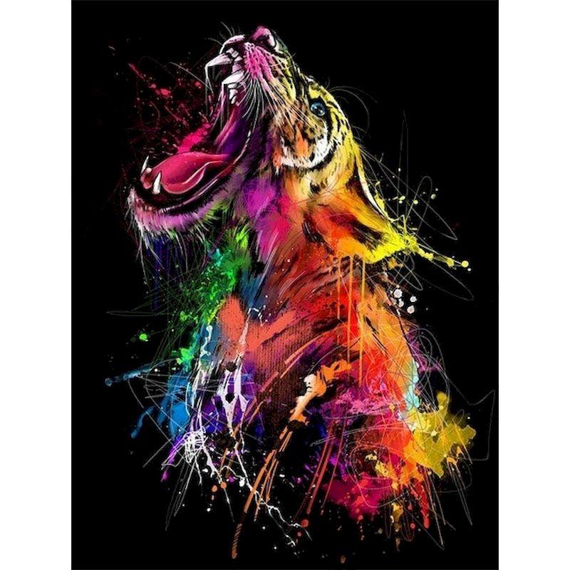 

GATYZTORY Алмазная картина лев наборы животные мозаика стразы художественные картины вышивка крестом новый алмазная вышивка хобби домашний декор Full Round 20x30CM