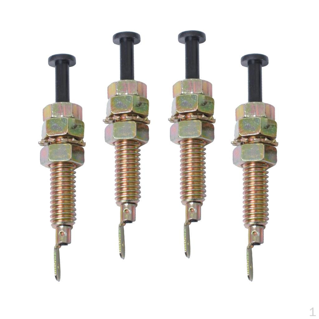4pcs Universal Car Truck Door Trunk Alarm Jamb Pin Switch Bonnet Length: 70mm / 2.75
