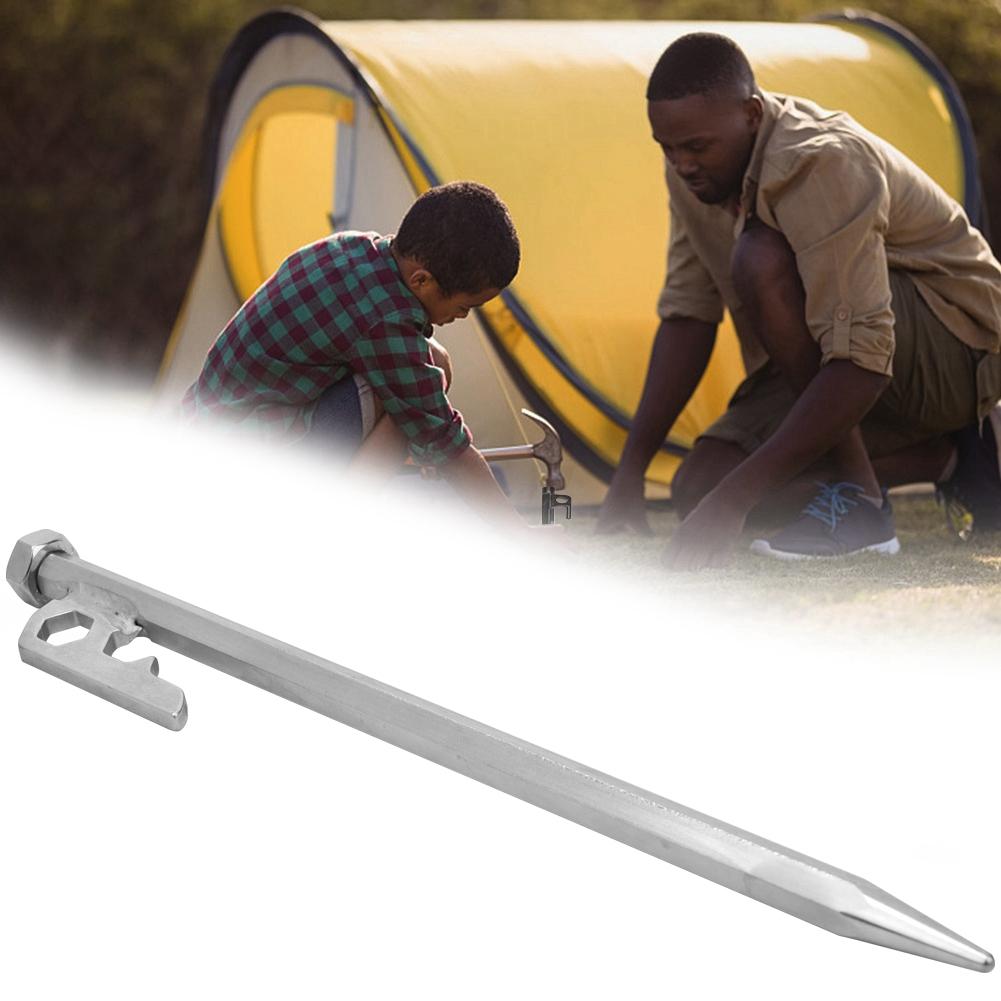 

8 шт. Нержавеющая сталь 20 см шестигранные колышки для палаток для кемпинга и активного отдыха на открытом воздухе