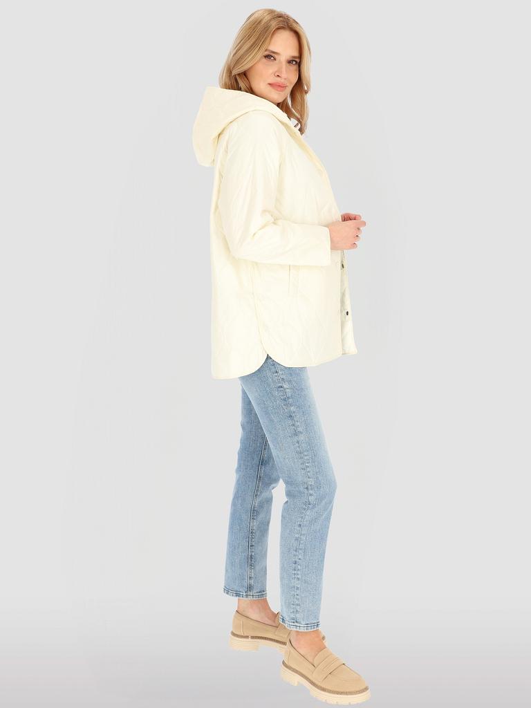 WOMEN' QUILTED TRANSITION JACKET WITH HOOD