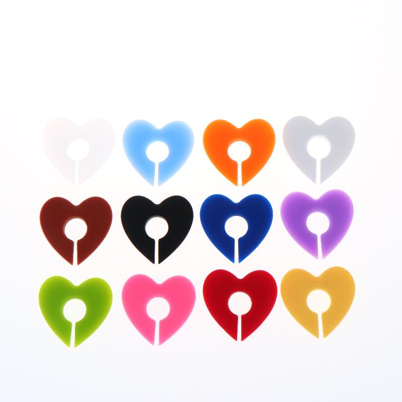 12Pcs Heart Flowers Silicone Wine Glass Markers Juice Champagne Cup Goblet Label Mug Tag Bar Wedding Identification Party Tools