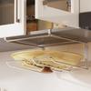Stainless Steel Under Cabinet Storage Rack Wall Mounted Pot Lid Holder  for Kitchen