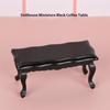 1Pcs 1:12 Dollhouse Mini Wave Tea Table Ornament Miniature Furniture Table Coffee Table Livingroom Leisure Table Model