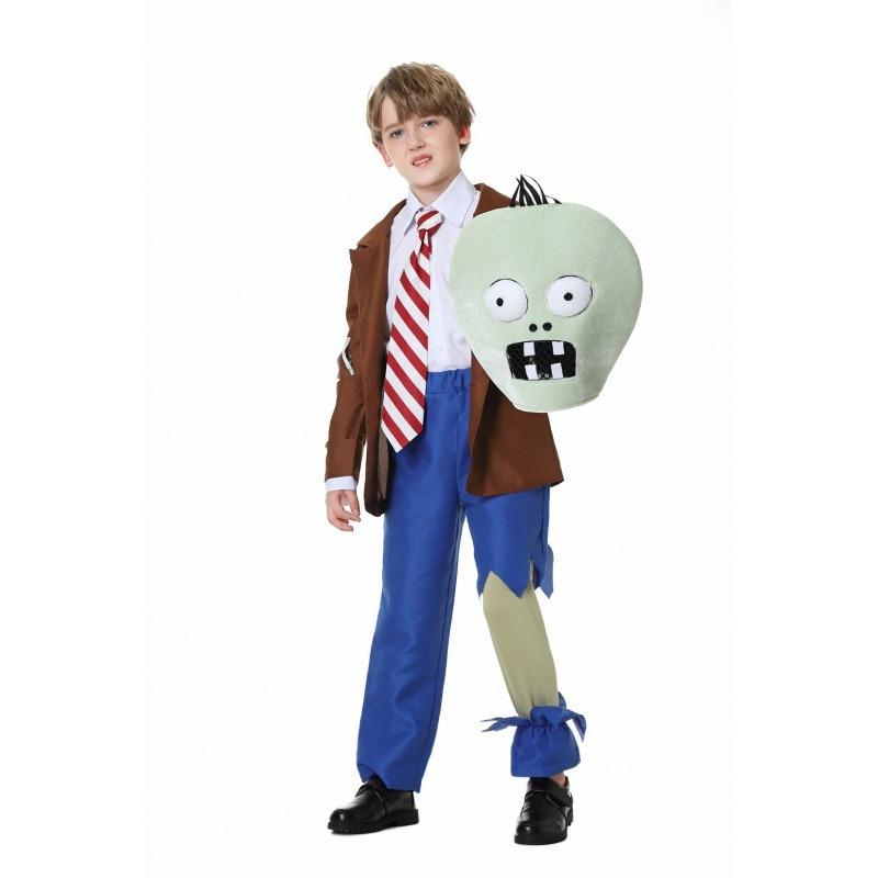 Adult Kids Halloween Plants Vs. Zombies Themed Series Sprawling Foot Zombie Cosplay Horror Costume