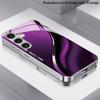 Purple Mirror Flowing Pattern 2D Phone Case for Samsung S26 S25 S24 S23 S22 S21 S20 A56 A36 A16 - Electroplated Glass Protective