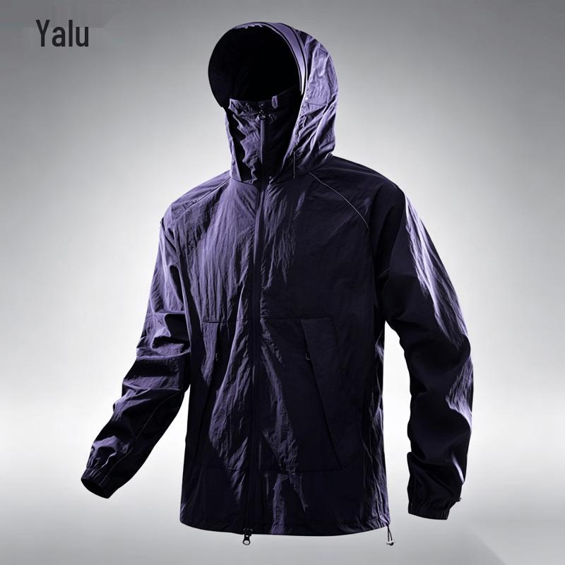 YALU Men s UPF50+ Sun Protection Windbreaker Jacket 3XL