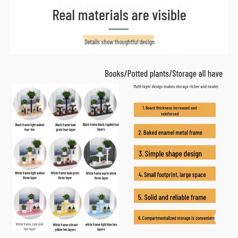 Oval 3-Tier Windowsill Plant Stand & Storage Shelf (Set of 3)