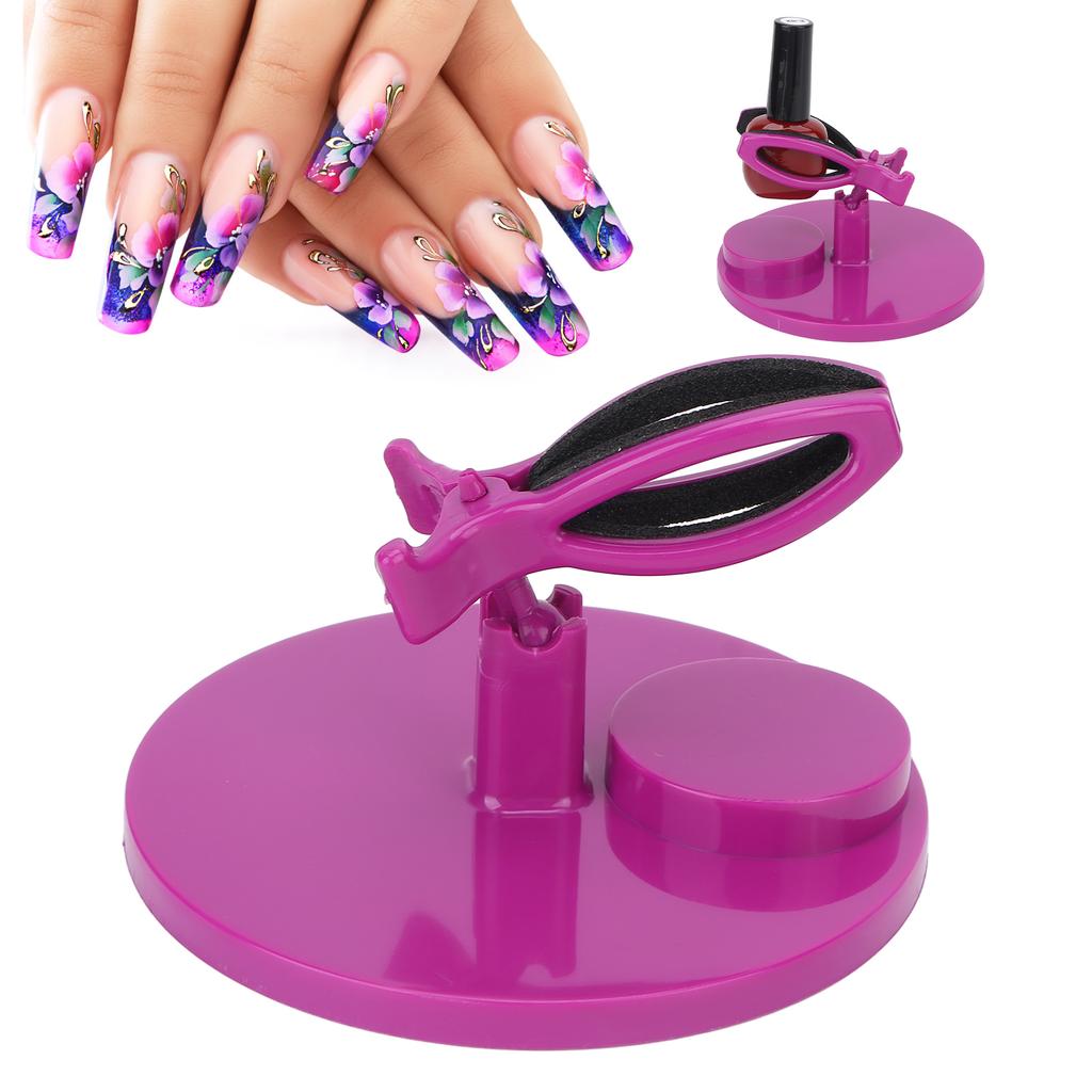 Nail Polish Bottle Holder Stand Wide Base Prevent Fall Off Nail Gel Fixing Clip for Manicure Painting