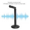Black Desktop Computer Mic 3.5mm Portable Condenser Microphone  Desktop Use