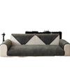 Winter Baby Fleece Sofa Cushion Thickened Plush Seat Cushion Non-Slip Leather Sofa Backrest Cushion Cover Nordic Simplicity
