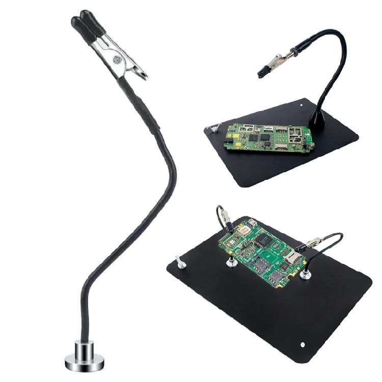 Funktionale Elektronikreparatur Dritte Hand mit verstellbaren Klemmen Magnetische Halterung für Schweißen Hobbyprojekte