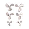 1Pc Right Left Hand 4Mm Shaft 3-Blades Metal Propeller Submerged Prop 28Mm 40Mm 48Mm For Rc Boat Marine Tug Bait