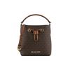 MK Suri Monogram Drawstring Canvas And Leather Bucket Bag Women Bags Acorn-Brown 35T0GU2C0B-200