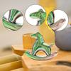 Miniature Horse Figurine Animal Sculpture Ceramic Tea Pet Rocking Statue for Living Room