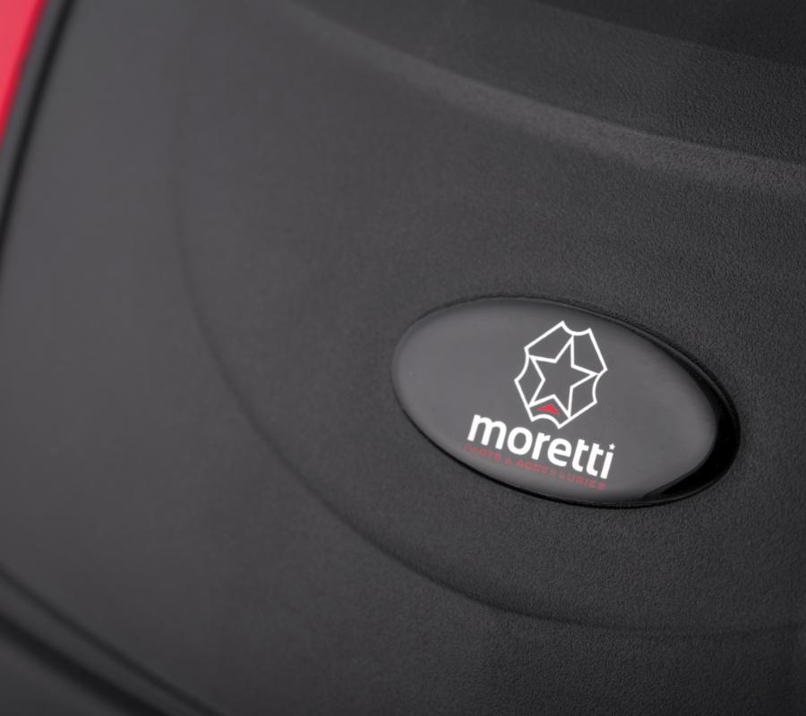 Kufer Moretti Mr-889, 46 L., Czarny, Czerwony Odblask