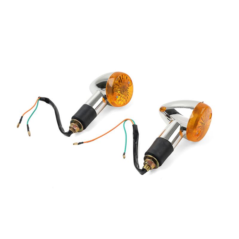 1 Pair Motorbike 10mm Turn Signal Lights Amber 10W For Suzuki Boulevard C109R C50 C90 S 40 50 83